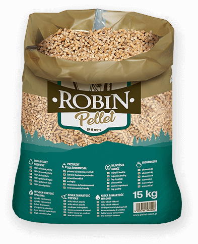 worek pelletu opałowego Robin do kupienia w Darłowie lub sklepie internetowym